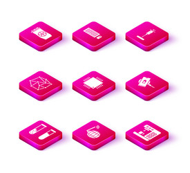 set test tube and flask social network neural vector image