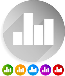 bar chart graph element eps 10 vector image
