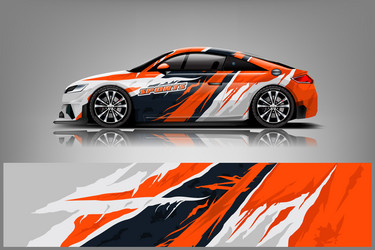 sport car racing wrap design Vector Image