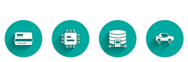 Set credit card processor cpu cloud database vector