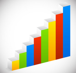 bar chart graph element eps 10 vector image