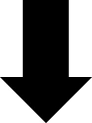 Down arrow Royalty Free Vector Image - VectorStock