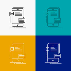 frontend interface mobile phone developer icon vector