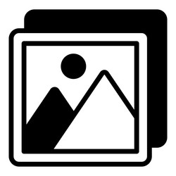 Image icon user interface as a simple sign vector