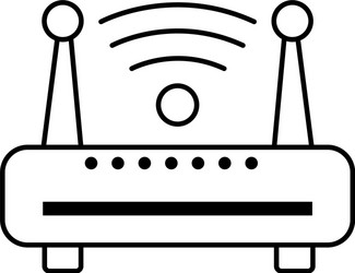 line router wifi connection network technology vector image