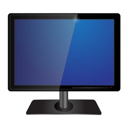 Modern tv screen Royalty Free Vector Image - VectorStock