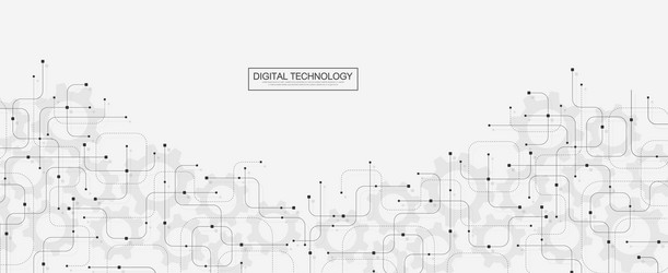 technology abstract background with circuit board vector image