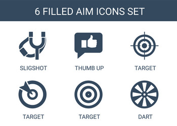 aim icons vector