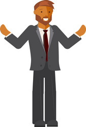A young businessman Royalty Free Vector Image - VectorStock