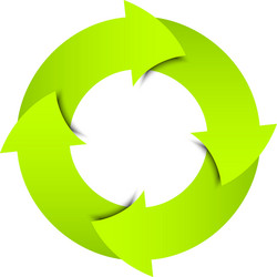Colorful arrows circle Royalty Free Vector Image