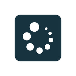 loading icon rounded squares button vector image
