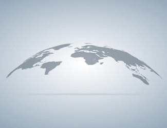 World map with shadow Royalty Free Vector Image
