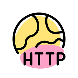 widely usage of webpages with hypertext link vector image