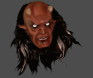 Devil head Royalty Free Vector Image - VectorStock
