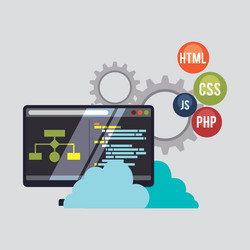 developer web responsive design vector