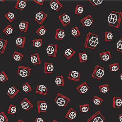 Line 3d modeling icon isolated seamless pattern vector