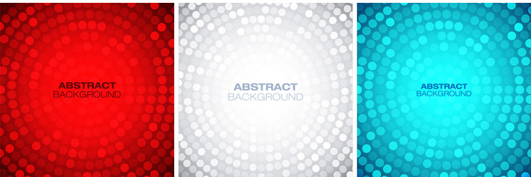 abstract colorful circular frame set vector image