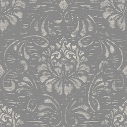 damask seamless pattern element with brush strokes vector image