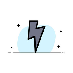 Twitter power media business flat line filled vector