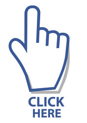 Hand Cursor Click Button vector image