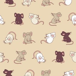 mouse seamless pattern background for print vector image