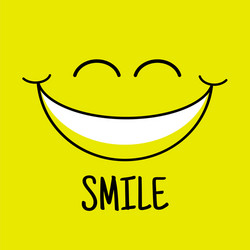 smile icon template design smiling emoticon logo vector