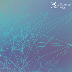geometric graphic background molecule vector image