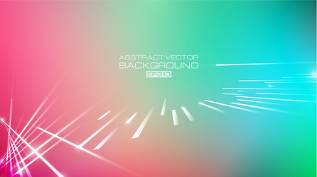 Lines abstract with light on colorful background vector