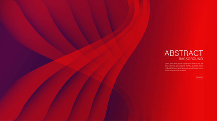 Red abstract wave background wave Royalty Free Vector Image