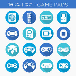 Game Controller Icons Set vector image