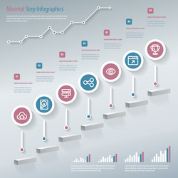 Step infographics vector