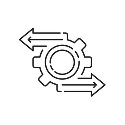 efficient process or optimize operation icon vector image