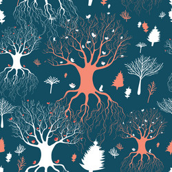 Ethereal Forest Pattern vector