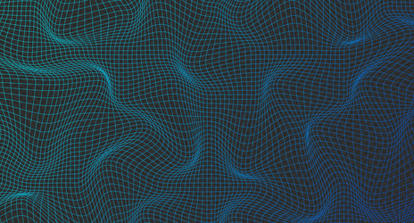 Abstract wavy 3d mesh geometric dynamic wave vector
