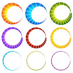 preloader buffer symbol elements circular vector image
