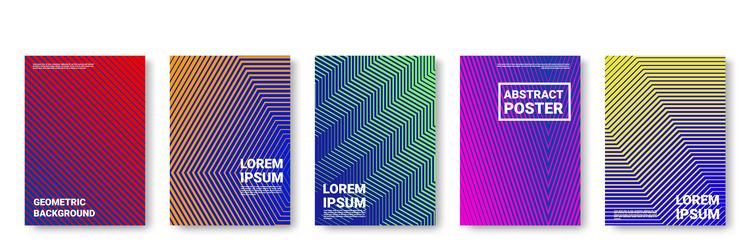 abstract backgrounds color line patterns modern vector image