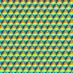 seamless pattern with triangles and pyramids vector image
