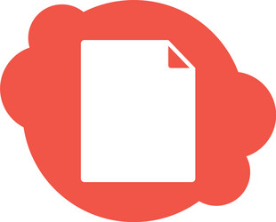 paper document file block style icon vector image