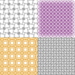 set of pattern modern stylish texture repeating vector image