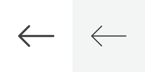 arrow icon flat and simple set design vector image