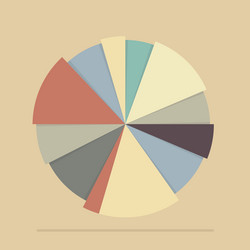 Pie Chart Data Visualization vector image