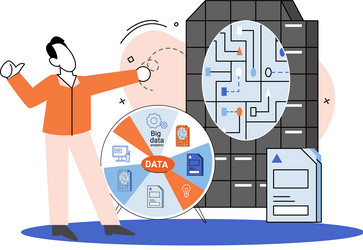 big data analytics process of analyzing complex vector image