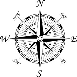 Classic Compass Symbol Vector Image