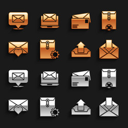 set envelope setting delete upload vector image