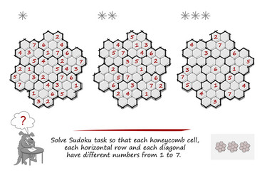 Set sudoku puzzles 3 difficulty levels logic vector