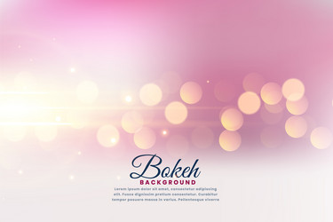 Beautiful bokeh lights effect blurred background vector