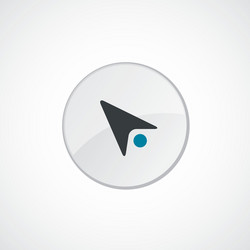 arrow pointer icon 2 colored vector