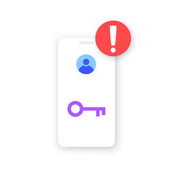 Incorrect Password Access vector image
