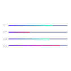 minimalist chart showing progress with gradient vector image