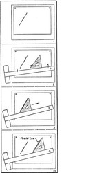 drawing parallel lines exercise lighter or darker vector image